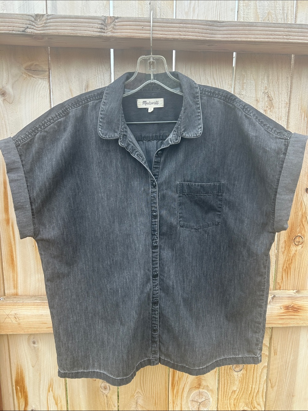 Madewell Denim Rolled-Sleeve Shirt